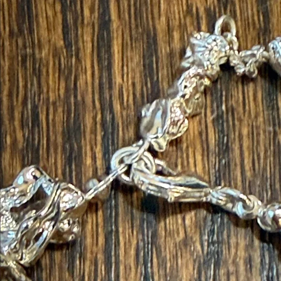 Pilgrim Silver Textured Nugget Bracelet - Picture 3 of 6